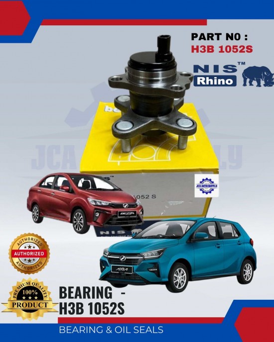 Rear Hub Bearing With Abs-Perodua Bezza-Axia-NIS-H3B 10525S Bearing and Oil Seals image