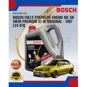 Bosch Fully Synthetic Engine Oil Sn 5w30 Premium X7 4l Original-1987 L24 070