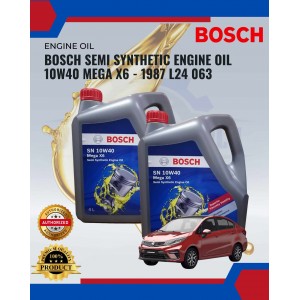 Bosch Semi Synthetic Engine Oil 10W40 Mega X6-1987 L24 063