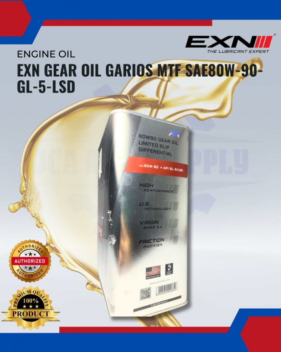 EXN Gear Oil Garios MTF SAE80W-90 GL-5/LSD (4L) Filters image