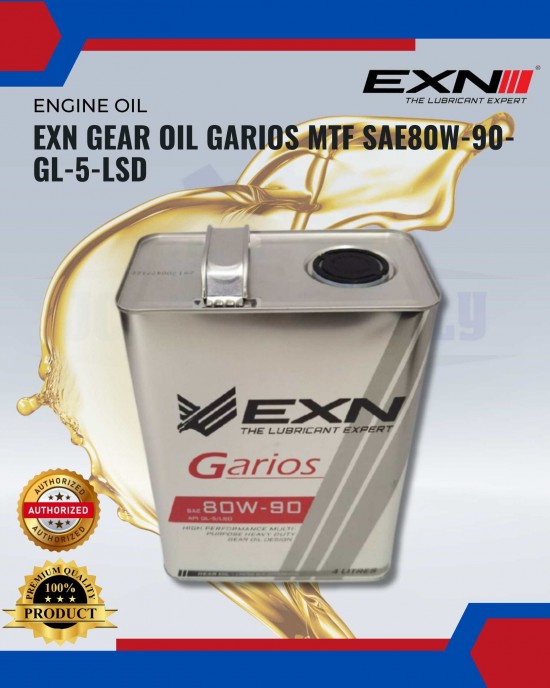 EXN Gear Oil Garios MTF SAE80W-90 GL-5/LSD (4L) Filters image