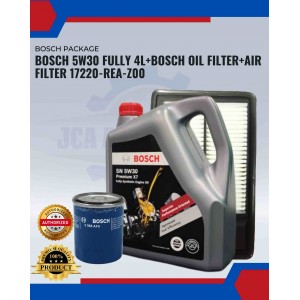 COMBO PACKAGE HONDA CITY GD8(SEL-YEAR 2003-2008).JAZZ(SAA-YEAR 2002-2008)-BOSCH 5W30 PACKAGE