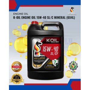 K-OIL Engine Oil 15w-40 SL/C Mineral (6x4l)