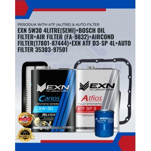 PERODUA with ATF (4Litre) & AUTO FILTER-MYVI OM TO LAGIBEST 2005-2013 (LAGIBEST: 2011-2014) ALZA OM (2010-2014)-EXN PACKAGE