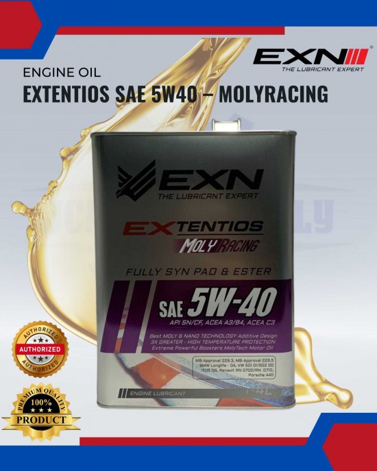 Extentios SAE 5W40 – Molyracing Engine Oils & Fluids image