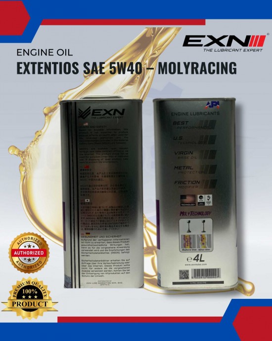 Extentios SAE 5W40 – Molyracing Engine Oils & Fluids image