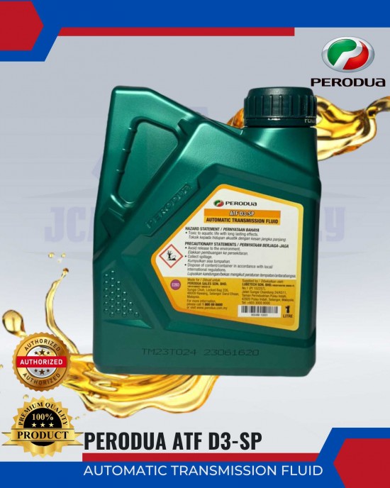 Perodua ATF Auto Oil - Perodua D3-SP-1Litre Engine Oils & Fluids image