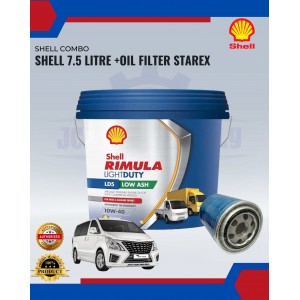 Shell Combo-Shell 7.5 Litre +Oil Filter Starex