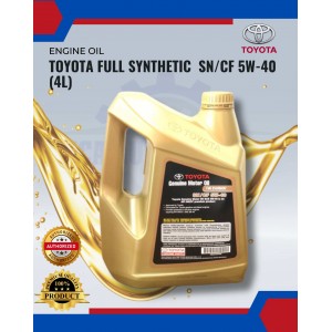 Toyota 5W40 Fully Synthetic Engine Oil-API SN/CF-4L