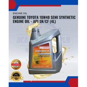 Genuine Toyota 10W40 Semi Synthetic Engine Oil - API SN/CF (4L)