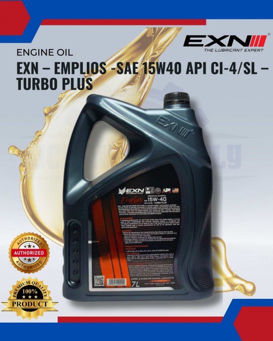 EXN – EMPLIOS -SAE 15W40 API CI-4/SL – TURBO PLUS Engine Oils & Fluids image