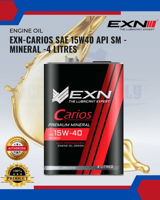 EXN-Carios SAE 15W40 API SM - Mineral -4 LITRES Engine Oils & Fluids image