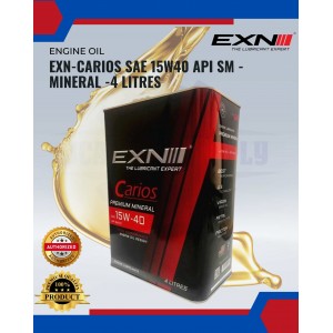 EXN-Carios SAE 15W40 API SM - Mineral -4 LITRES