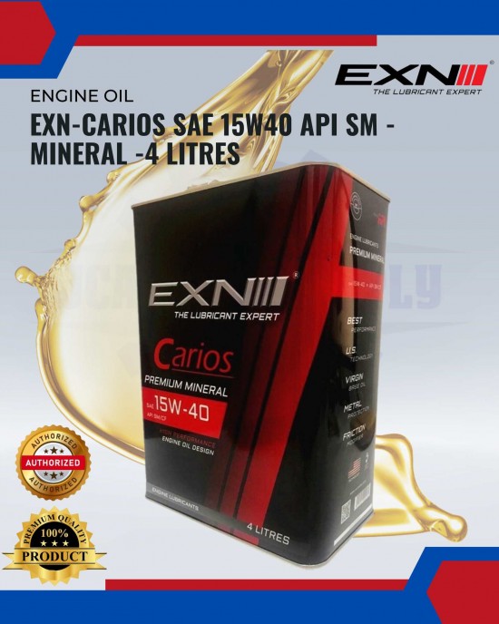 EXN-Carios SAE 15W40 API SM - Mineral -4 LITRES Engine Oils & Fluids image