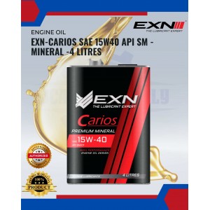 EXN-Carios SAE 15W40 API SM - Mineral -4 LITRES