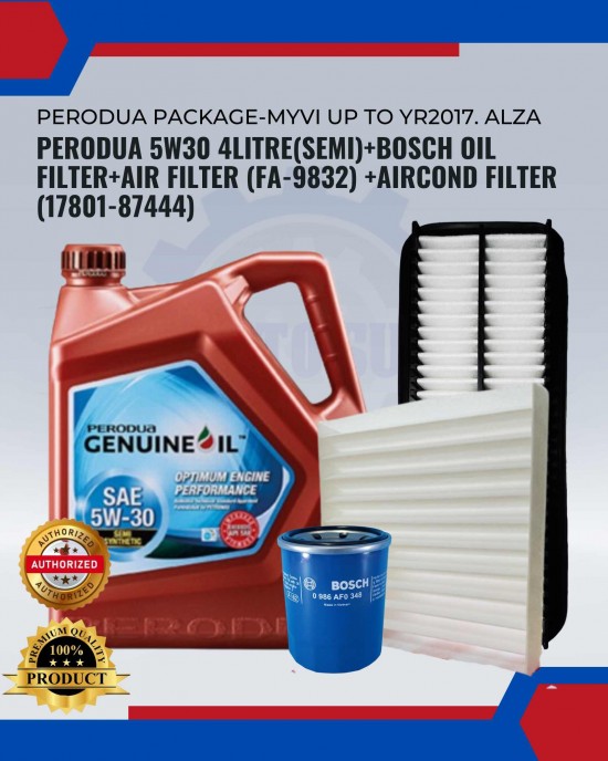 Perodua Package-Perodua Myvi Up To YR2017.Alza Engine Oil & Fluids image