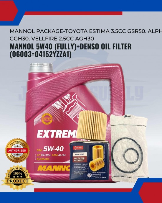 MANNOL Package-Toyota Estima 3.5CC GSR50. Alphard GGH30. Vellfire 2.5CC AGH30 Engine Oil & Fluids image