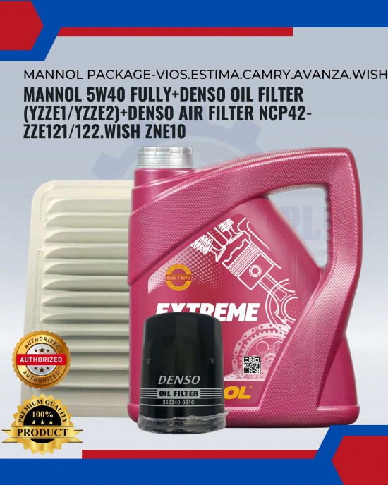 Mannol Package-Toyota Vios.Estima.Altis.Camry.Avanza.Wish Engine Oil & Fluids image