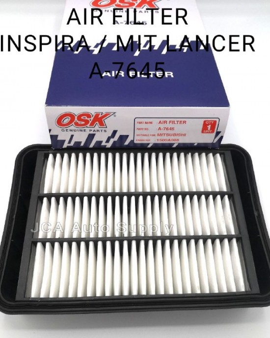 AIR FILTERINSPIRAMITSUBISHI LANCEROSK A76451500A086 JCA AUTO SUPPLY