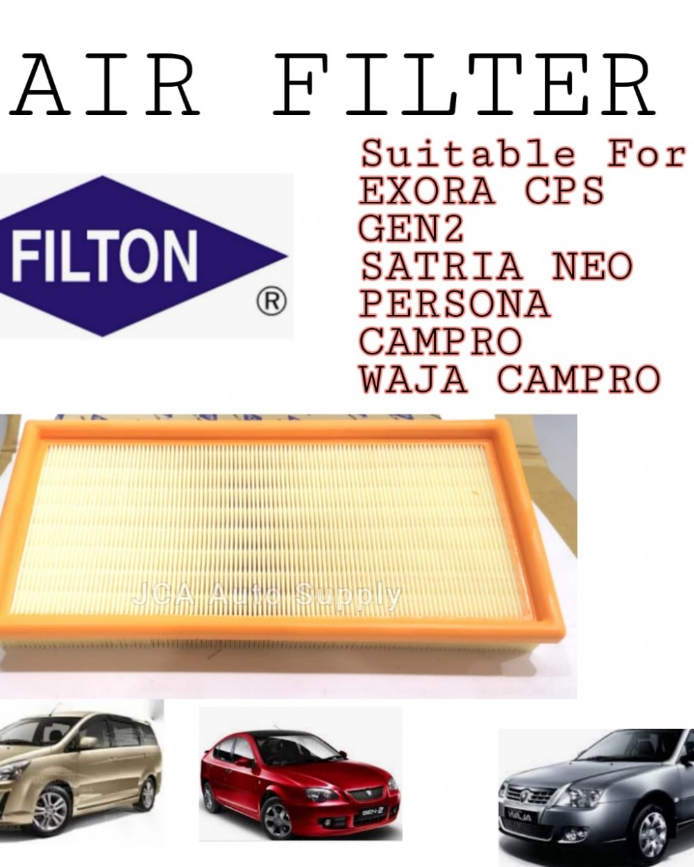 AIR FILTER PROTON EXORA CPSSATRIA NEOGEN2PERSONA CAMPROWAJA CAMPRO