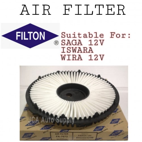 AIR FILTER PROTON SAGAISWARAWIRA12V FA7672FILTON JCA AUTO SUPPLY