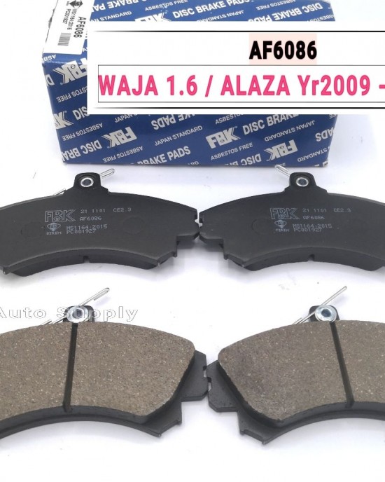 FBK FRONT DISC BRAKE PAD - PROTON WAJA 1.6-ALZA-ARENA - AF6086 image