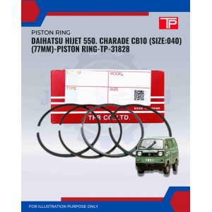 Daihatsu Hijet 550. Charade CB10 (Size:040)(77mm)-Piston Ring-TP-31828