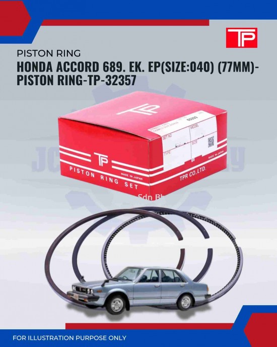 Honda Accord 689. EK. EP (Size:040) (77mm)-Piston Ring-TP-32357