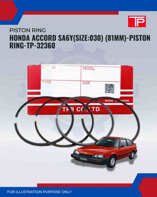 Honda Accord SA6Y (Size:030) (81mm)-Piston Ring-TP-32360
