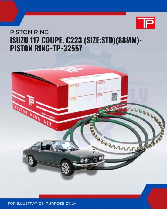 Isuzu 117 Coupe. C223 (Size:STD)(88mm)-Piston Ring-TP-32557