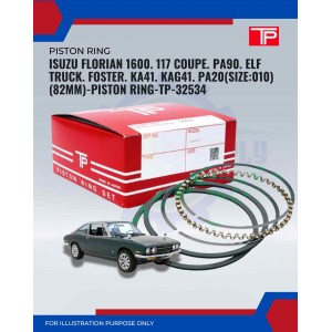 Isuzu Florian 1600. 117 Coupe. PA90. Elf Truck. Foster. KA41. KAG41. PA20(Size:010)(82mm)-Piston Ring-TP-32534