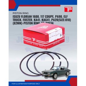 Isuzu Florian 1600. 117 Coupe. PA90. Elf Truck. Foster. KA41. KAG41. PA20(Size:010)(82mm)-Piston Ring-TP-32534
