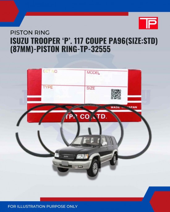 Isuzu Trooper ‘P’. 117 Coupe PA96(Size:STD)(87mm)-Piston Ring-TP-32555