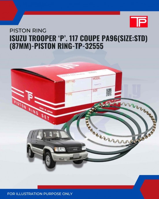 Isuzu Trooper ‘P’. 117 Coupe PA96(Size:STD)(87mm)-Piston Ring-TP-32555