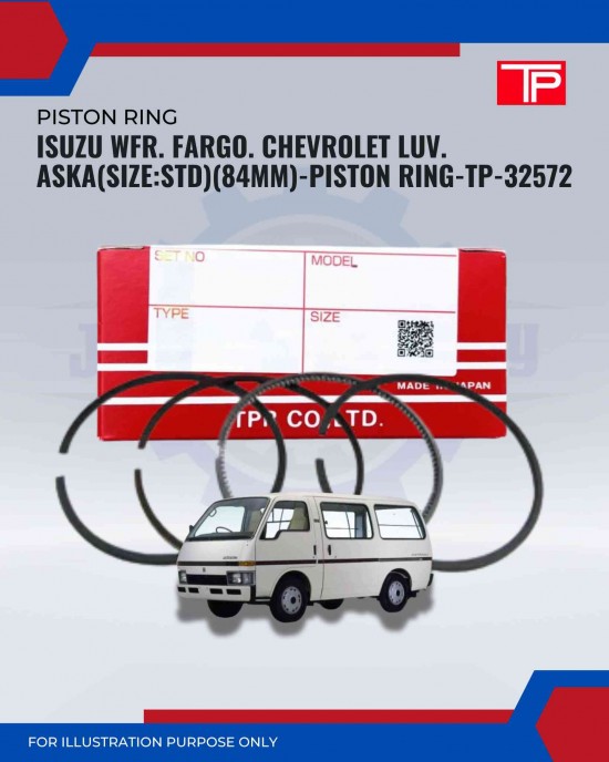 Isuzu WFR. Fargo. Chevrolet Luv. Aska(Size:STD)(84mm)-Piston Ring-TP-32572
