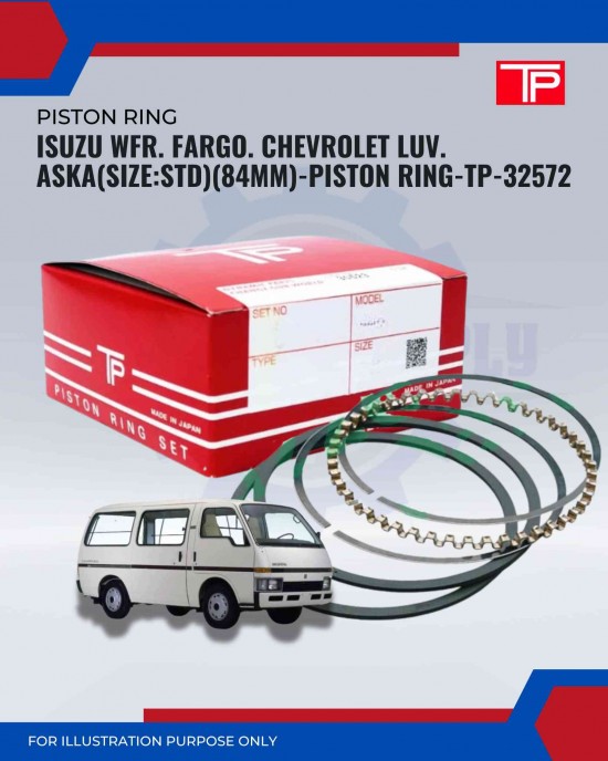 Isuzu WFR. Fargo. Chevrolet Luv. Aska(Size:STD)(84mm)-Piston Ring-TP-32572
