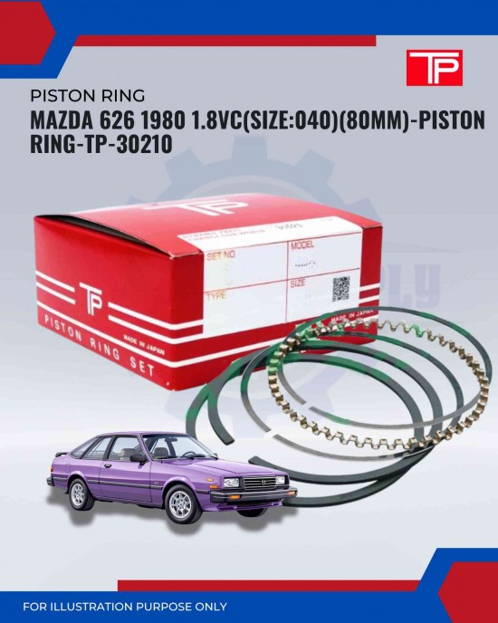 Mazda 626 1980 1.8vc (Size040)(80mm)-Piston Ring-TP-30210