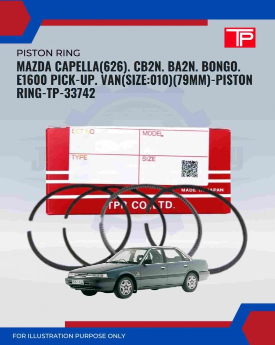 Mazda Capella (626). CB2N. BA2N. Bongo. E1600 Pick-Up. Van (SIZE:010)(79MM)-Piston Ring-TP-33742