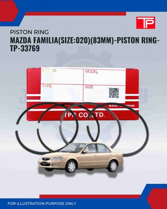 Mazda Familia(Size:020)(83mm)-Piston Ring-TP-33769