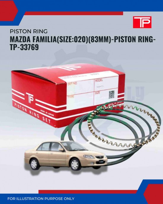 Mazda Familia(Size:020)(83mm)-Piston Ring-TP-33769