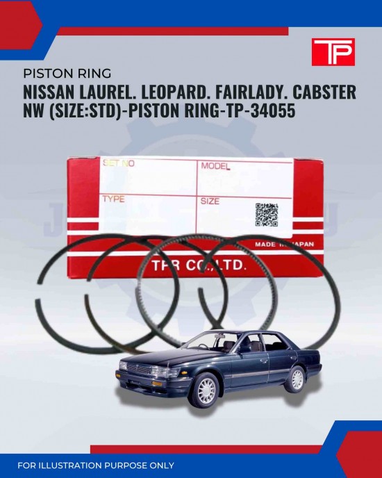 Nissan Laurel. Leopard. Fairlady. Cabster NW (Size:Std)-Piston Ring-TP-34055