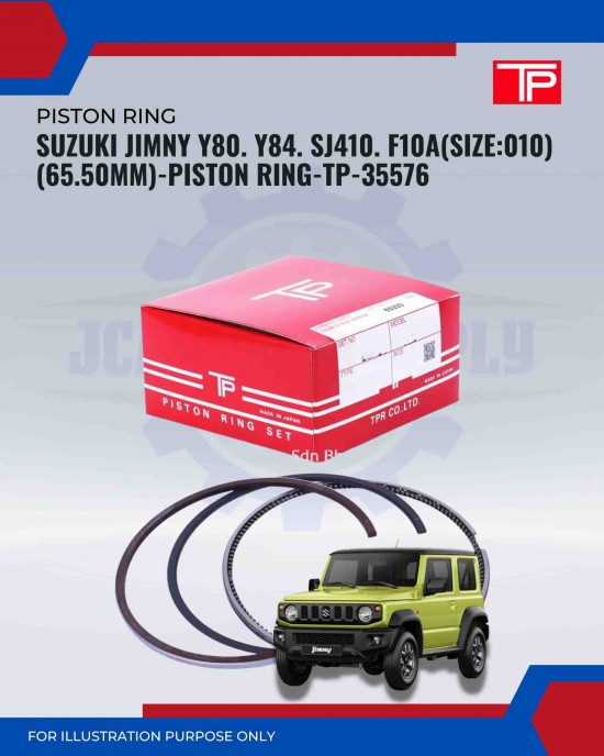 Suzuki Jimny Y80. Y84. SJ410. F10A(Size:010)(65.50mm)-Piston Ring-TP-35576