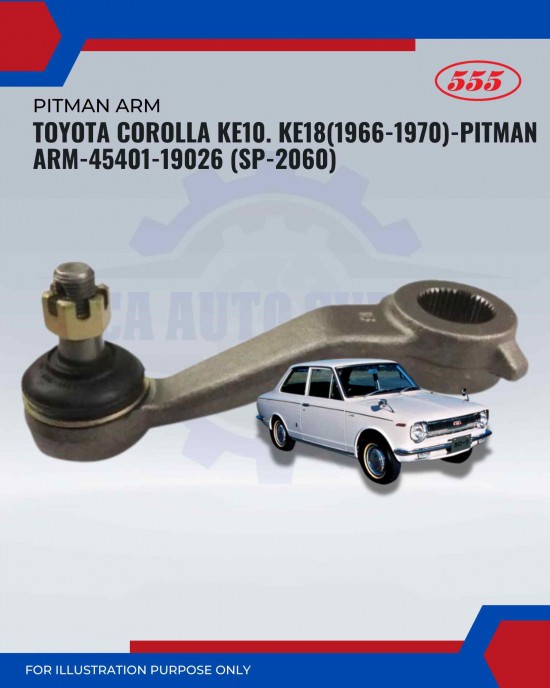 Toyota Corolla KE10. KE18(1966-1970)-Pitman Arm-45401-19026 (SP-2060)