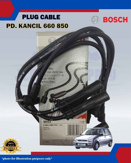 Showing image for Perodua Kancil 660 850-Spark Plug Cable-BOSCH-0986AM0052 Perodua Kancil 660 850-Spark Plug Cable-BOSCH-0986AM0052 Plug Cable image