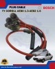 Toyota Corolla AE80 1.3cc-AE82 1.6cc-Celica AT160 1.6cc-Spark Plug Cable-BOSCH-0986AM0017 Plug Cable image