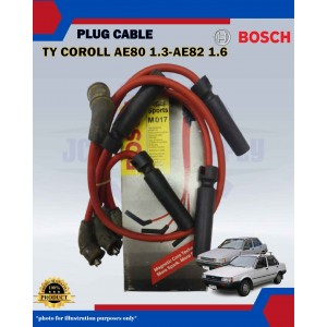 Toyota Corolla AE80 1.3cc-AE82 1.6cc-Celica AT160 1.6cc-Spark Plug Cable-BOSCH-0986AM0017