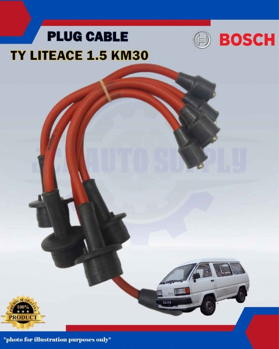 Toyota LiteAce 1.5cc KM30 36V-Land Cruiser-Spark Plug Cable-BOSCH-0986AM0024 Plug Cable image