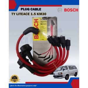 Toyota LiteAce 1.5cc KM30 36V-Land Cruiser-Spark Plug Cable-BOSCH-0986AM0024