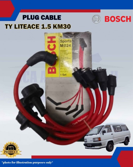 Toyota LiteAce 1.5cc KM30 36V-Land Cruiser-Spark Plug Cable-BOSCH-0986AM0024 Plug Cable image