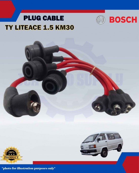 Toyota LiteAce 1.5cc KM30 36V-Land Cruiser-Spark Plug Cable-BOSCH-0986AM0024 Plug Cable image
